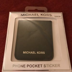 Michael Kors Saffiano Leather Stick-On Card Pocket